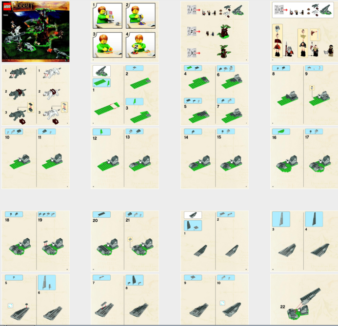 Instructions For LEGO 79002 Attack of the Wargs