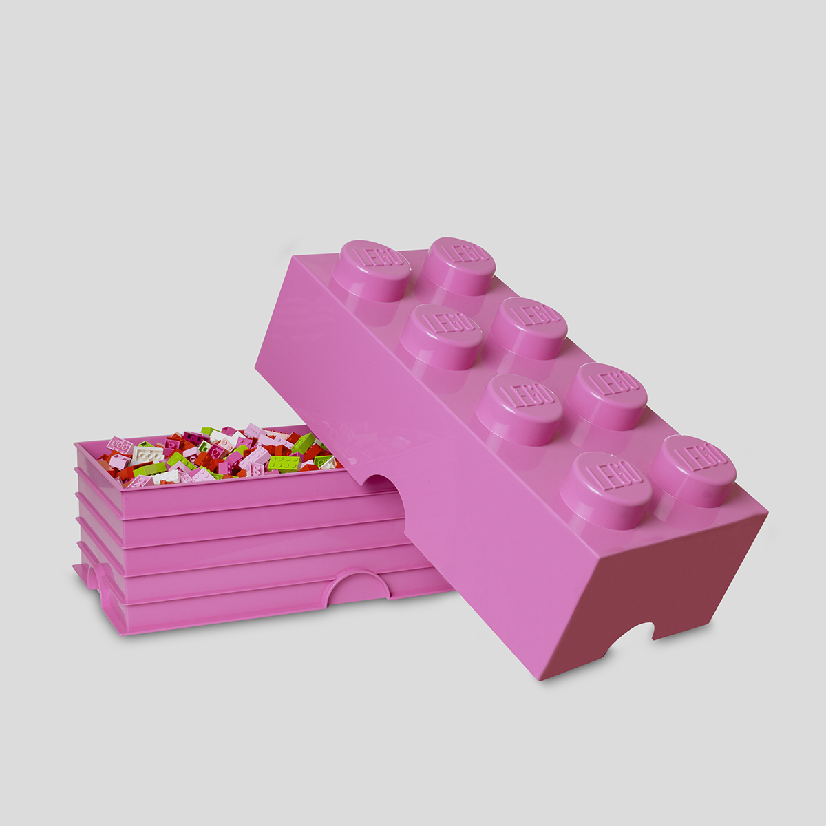 pink and purple lego bricks