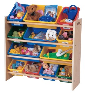 tot tutors organizer with 16 bins