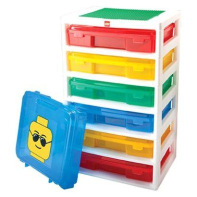 lego storage container with drawers