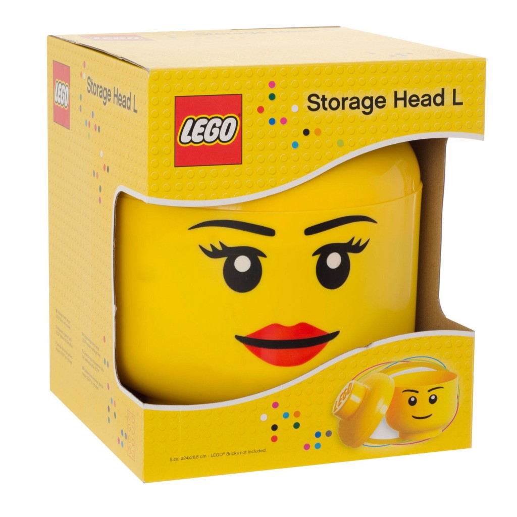 yellow lego storage