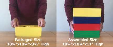 BOX-4-BLOX LEGO BLOCKS Brick Storage Sorter Sifter Container 10 Cube 4  Levels $75.00 - PicClick